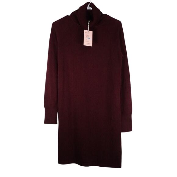 Quince Burgundy Cashmere Dress - Picture 4 of 10